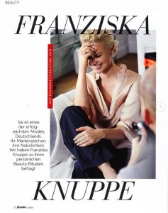 Franziska Knuppe im Magazin "Freundin"